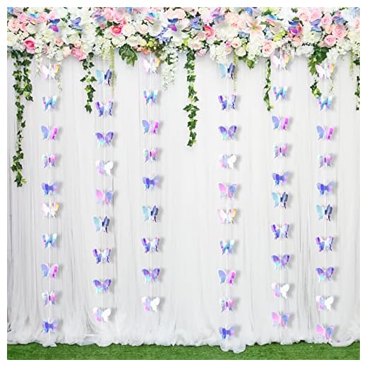 23+ Magical Butterfly Baby Shower Ideas for a Whimsical Celebration 2 Zonon 3D Butterfly Hanging Garlands Decoration Butterfly Paper Party Streamers Backdrop for Wedding Birthday Fairly Baby Shower Holiday Party Decorations(2.8 x 2.4 Inches,4 Pieces)