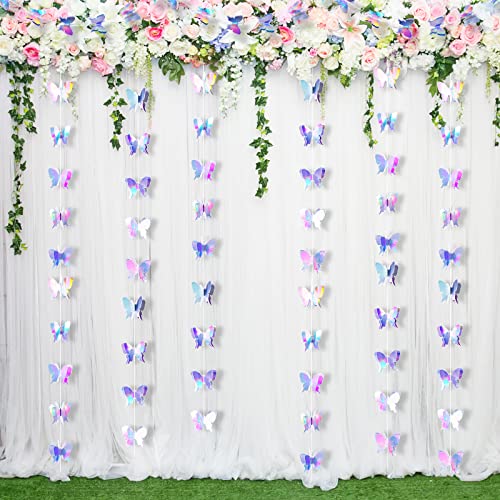 Zonon 8 Pieces 3D Butterfly Hanging Garlands Decoration Butterfly...