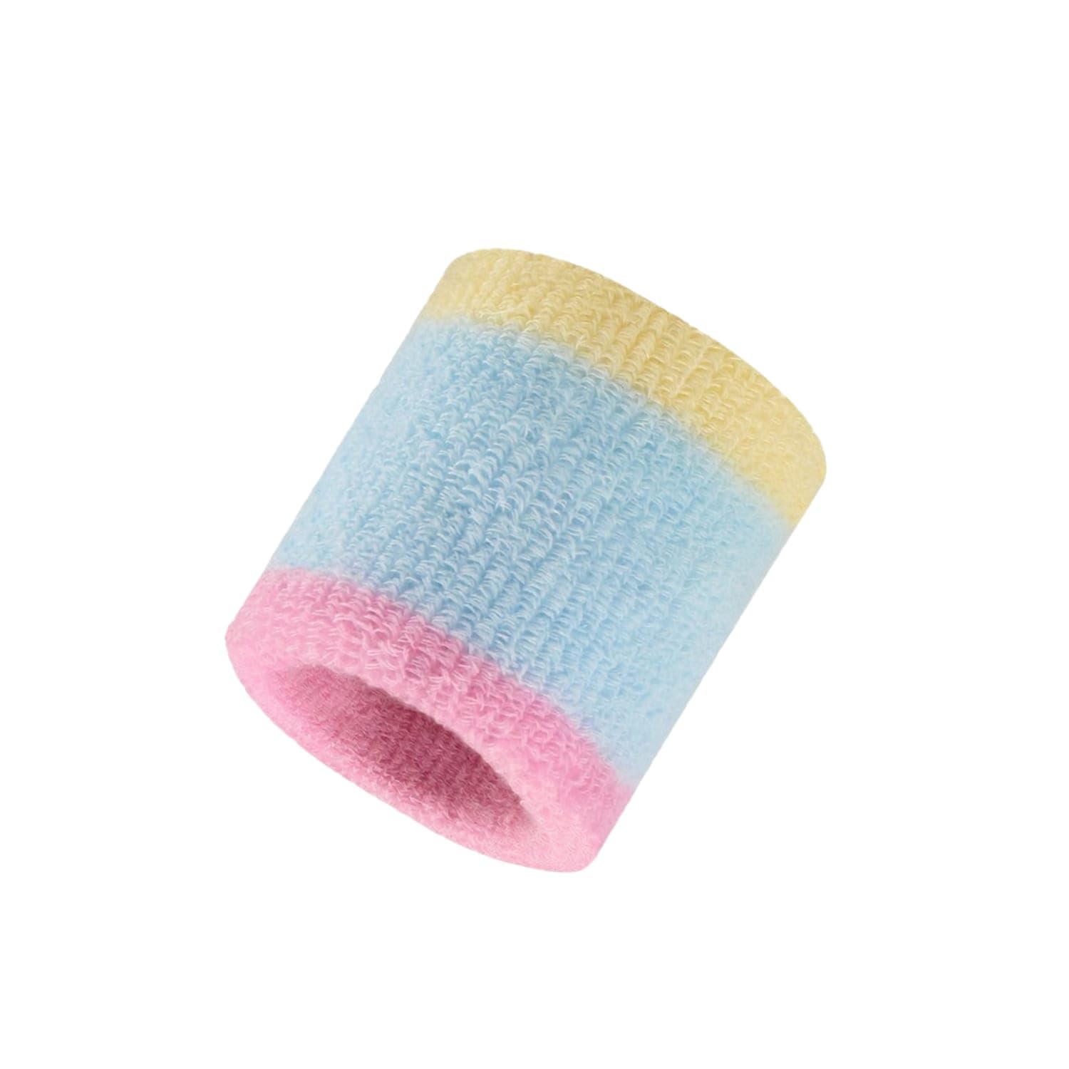 Soft Wrist Sweatband Absorbent Terry Cloth Wristband Elastic Sports Wristband Stretchy for Children, Young Athletes, Basketball, Badminton, Training, Pink Blue Pair-image-37