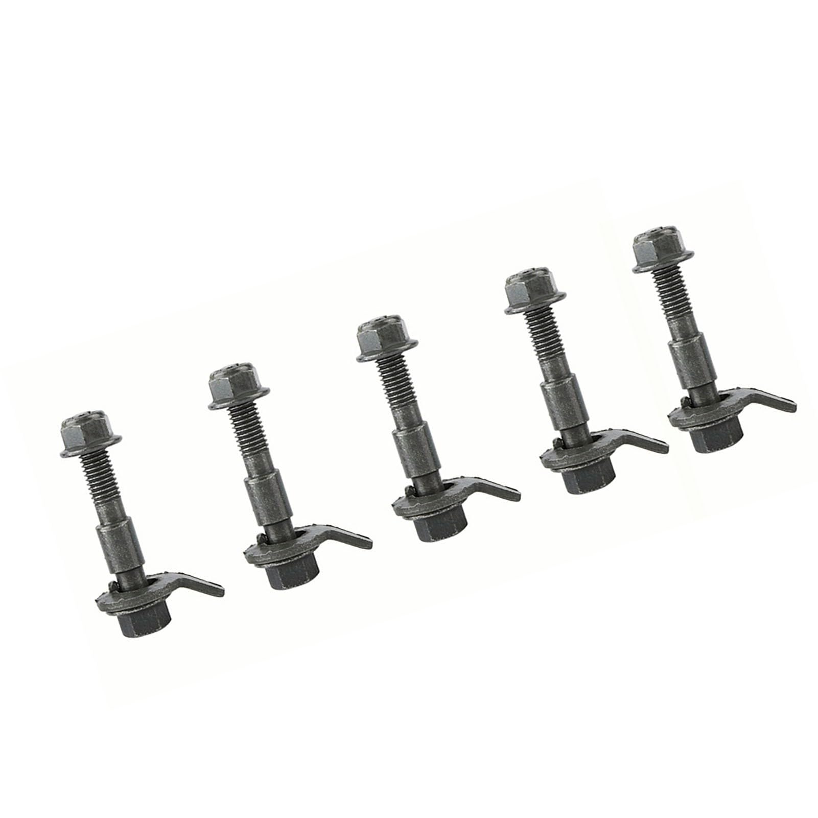 Fydun Cam Bolt Camber Kit, 5 Piezas de 12mm, Ajustable, Mejora la Estabilidad, Elimina el Desgaste de Neumáticos, Color Verde Militar, Compatible con la Mayoría de Vehículos