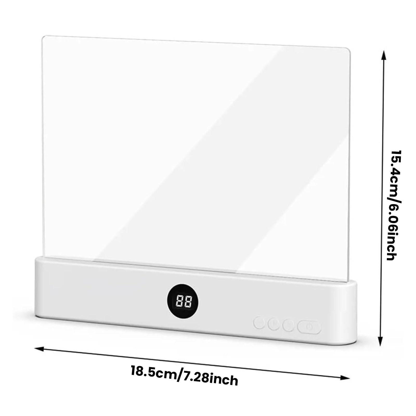 Intelligente LED Leselampe, 3 Farbtemperaturen & 99-Minuten Timer - 1200mAh Akku & 35h Laufzeit - Augenfreundliche Tischlampe für Bücher - USB-C Ladebooklampe für Schüler & Studenten (weiß)