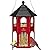 Kingsyard Metal Bird Feeder for Outdoor Hanging, Wild Bird Feeders with Circular Perch, Easy to Clean & Refill, 4 lbs Large Seed Capacity, Red