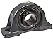 Sealmaster NP-32 Pillow Block Ball Bearing, Non-Expansion Type, Normal-Duty, Regreasable, Setscrew Locking Collar, Felt Seals, Cast Iron Housing, 2" Bore, 2-1/2" Base to Center Height, 6-3/4" Bolt Hole Spacing Width