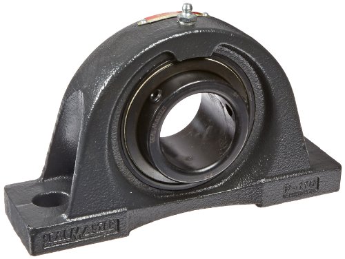 Sealmaster NP-32 Pillow Block Ball Bearing, Non-Expansion Type, Normal-Duty, Regreasable, Setscrew Locking Collar, Felt Seals, Cast Iron Housing, 2