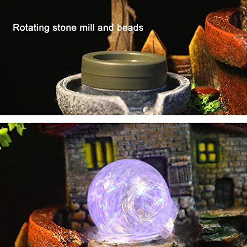 FMOGE Innenbrunnen Desktop-Brunnen Harz Steingarten Brunnen Ornamente Und Luftbefeuchter Wohnkultur Innenwasserlandschaft Mikrolandschaft Innenentspannung Desktop-Brunnen - Image 4