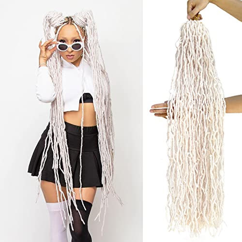 Toniola White 36-Inch Soft Locs