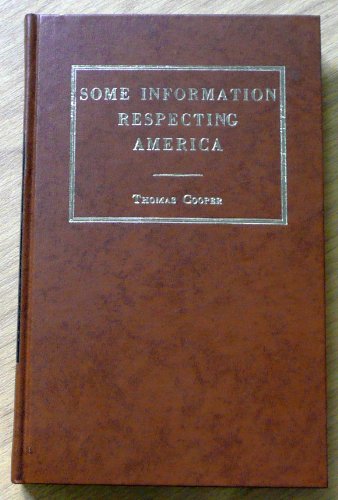 Some information respecting America (Reprints o... 0678005702 Book Cover