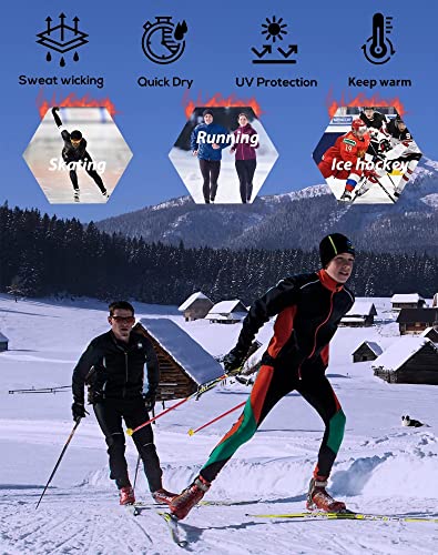 Telaleo 4 Pack Men'S Thermal Compression Shirt Long Sleeve Athletic Base Layer Top Winter Cold Gear Workout Running Hunting 2Xl thumb #5