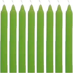 Kit 8 Velas Repelentes Com Óleo Essencial De Citronela, 18,5 Cm, Proteção Contra Insetos e Também Perfuma o Ambiente.