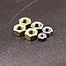 4pcs DIN934 M5/ M6/ M8/ M10/ M12 Titanium Alloy Hexagon Nuts Industrial Bearings Gears(Yellow,M10 Thread)