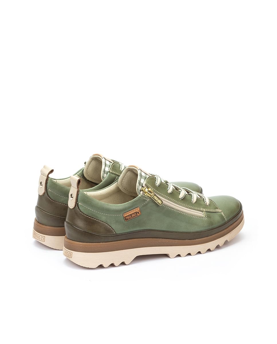 Pikolinos Zapatos Mujer Cordones Y Cremallera Vigo Cuero