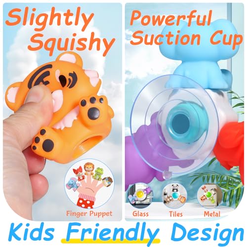 Animals Finger Puppets and Suction Spinner Toys - image 2