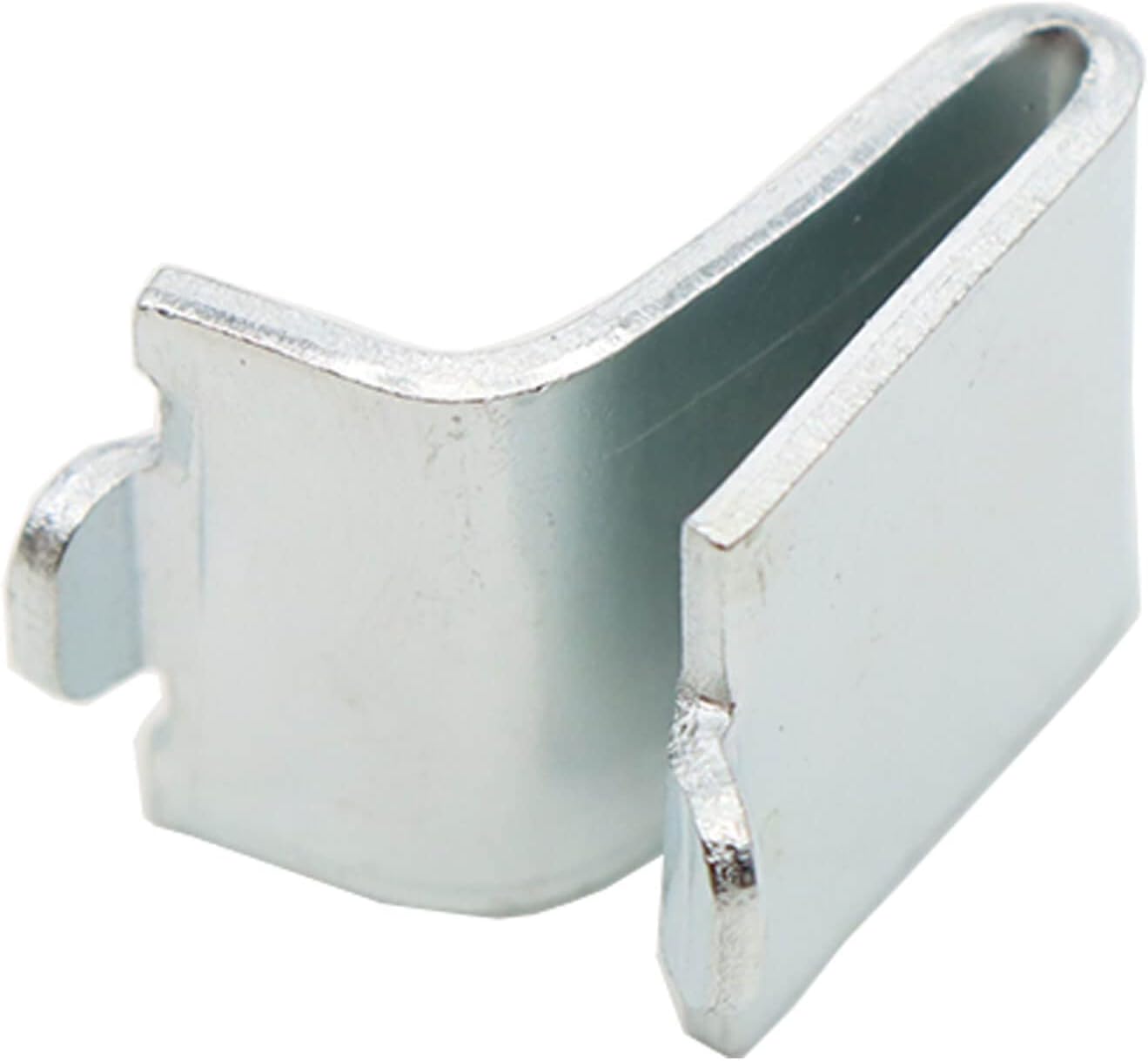 20 Pieces Adjustable Steel Pilaster Shelf Clips Support, Shelving Bracket Clips for Metal and Wood Shelves, Silver