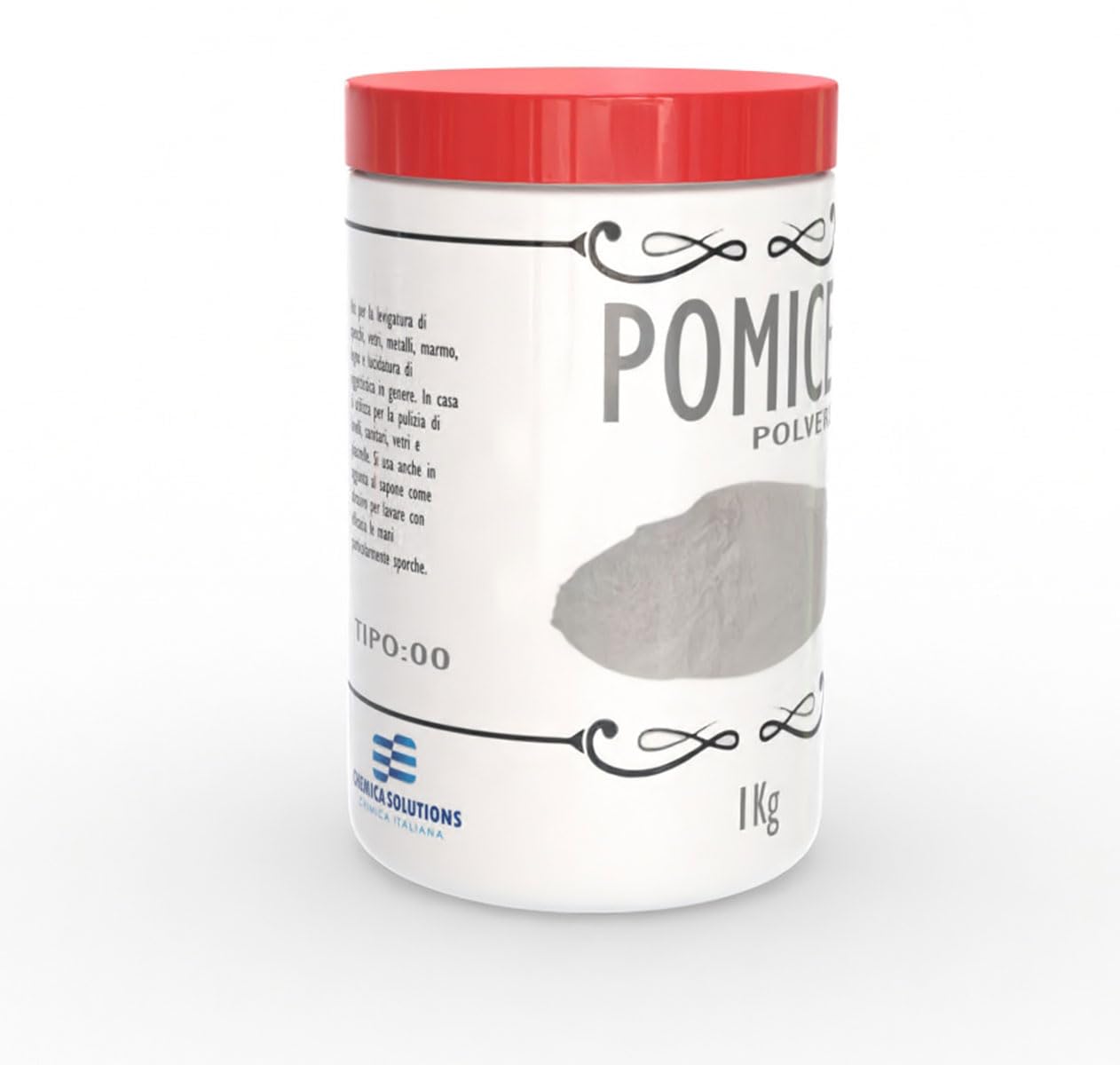 Piedra pómez en polvo tipo 00, bote de 1 kg