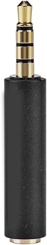 Miniatura 6 de Convertidor de audio de 0.138 in Adaptador de auriculares bidireccional para CTIA a OMTP u OMTP a CTIA compatible con la mayoría de teléfonos