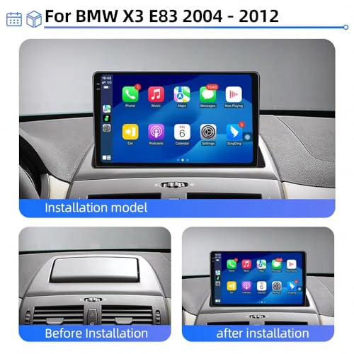 Carplay para BMW X3 E83 con Android Auto y pantalla multimedia 1G 32G 2