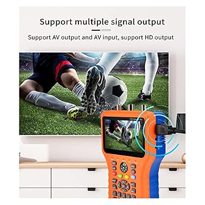 TV Signal Strength Meter, V8 Finder Pro Satellite Signal Finder DVB-S2X/S2/S,DVB-T2/T,DVB-C/ATSC-C,Support VCM, ACM, Multi-Stream,CCCAM, NEWCAM,Camping Essentials