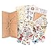 P/ Kit de Fournitures de Scrapbooking - Autocollants de papiers pour la journalisation, Autocollants de planificateur Heureux Fournitures d'artisanat esthétiques journaux indésirables Kit de journaux