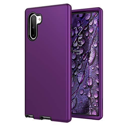 WeLoveCase Galaxy Note 10 Case, Note 10 Cover 3 in 1 Hybrid Heavy Duty Protection Full Body Shockproof TPU Bumper Hard PC Outer Shell Protective Case for Samsung Galaxy Note 10 Purple