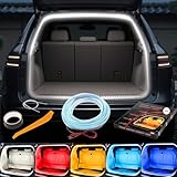 アンビエントライト車 ルームランプ 車内 【2025新モデル】トランクライト LEDテープ 高輝度 雰囲気 車内装飾用 カット可能 サイズ調節可能 埋め込み 防水 取付簡単 車のトランク用（常時点灯 ホワイト 2m）