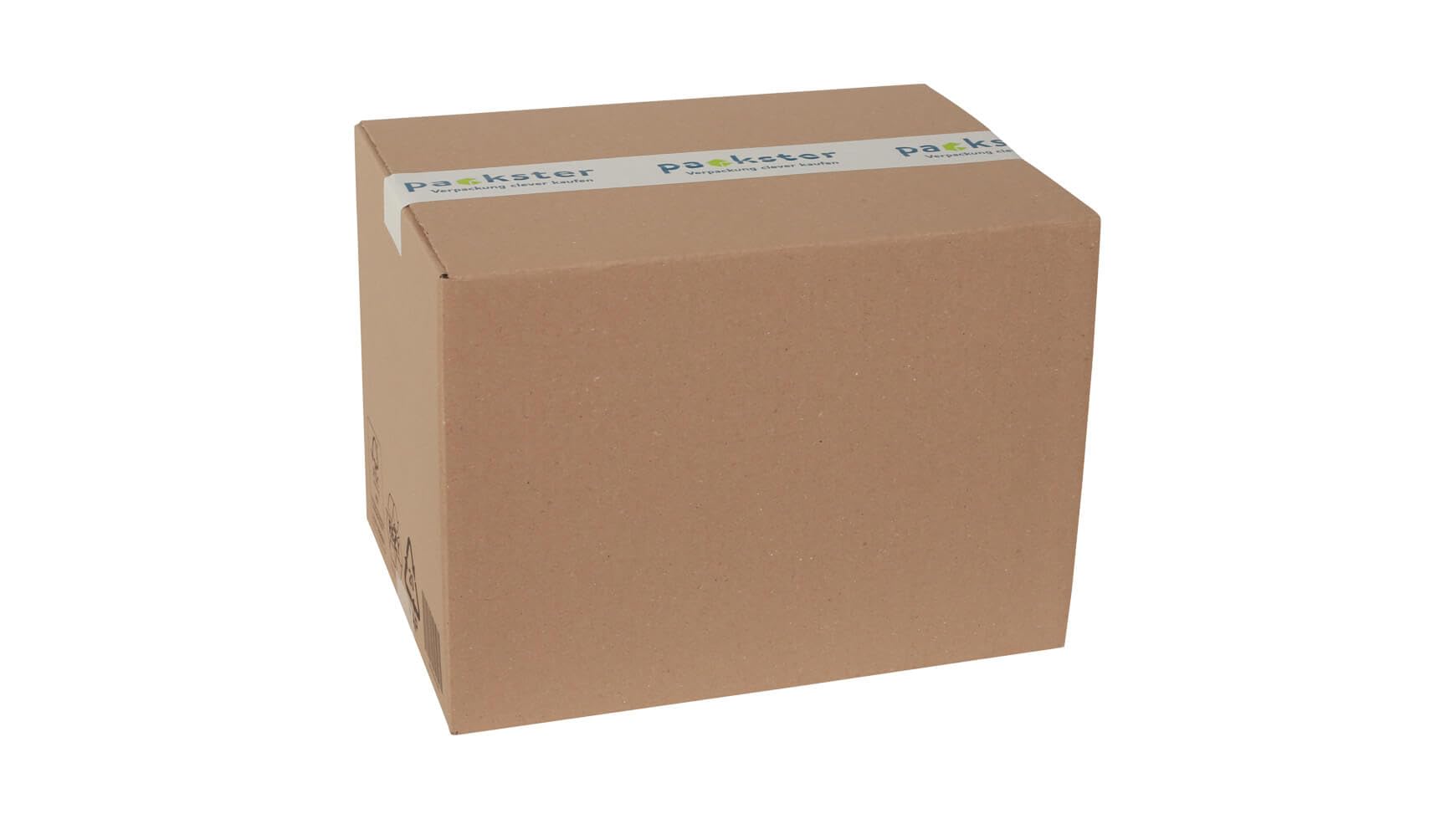 50x Versandkarton Faltkarton Hermes Paket M 356 x 256 x 262 mm Braun