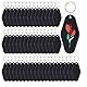 Filhome 50pcs Blanko Motel Schlüsselanhänger beschriftbar Schwarz Vintage Hotel Schlüsselanhänger für DIY Crafts Gepäckanhänger (Schwarz)