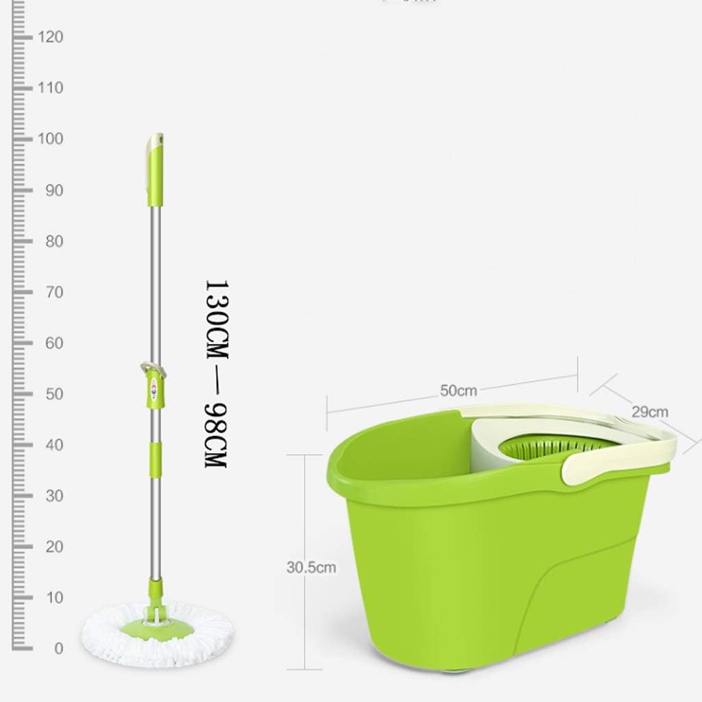Spin Mop 360° Self Wringing Spinning Washable Microfiber Heads Easy to Use and Store