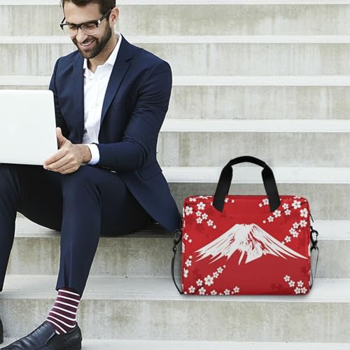 Maletín para portátil 15.6" diseño flor cerezo rojo miniatura 3