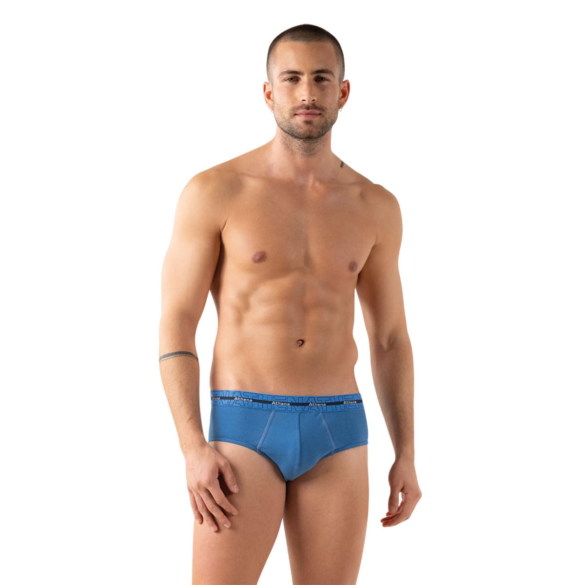 Athena - Lot de 3 Slips Homme Full Stretch - Slips Coton - Hyper Extensibles, Respirants - Coupe Ergonomique, Confort et Maintien - Label OEKO-TEX® standard 100
