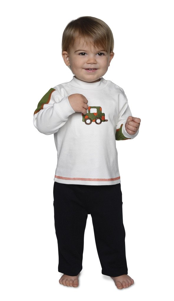 Snopea Baby Boys' Elbow Patch Jersey Pant Set 24MOS Auto Jam