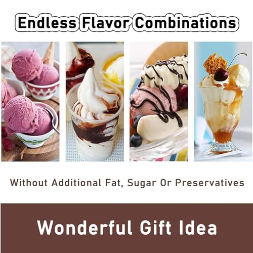 ANGDI Automatische Eismaschine, tragbare Softeismaschine, 1000-ml-Joghurt-Eismaschine, EIN-Knopf-Bedienung, Mini-Frucht-Softeis-Sorbet-Maschine for die DIY-Küche – Bild 6