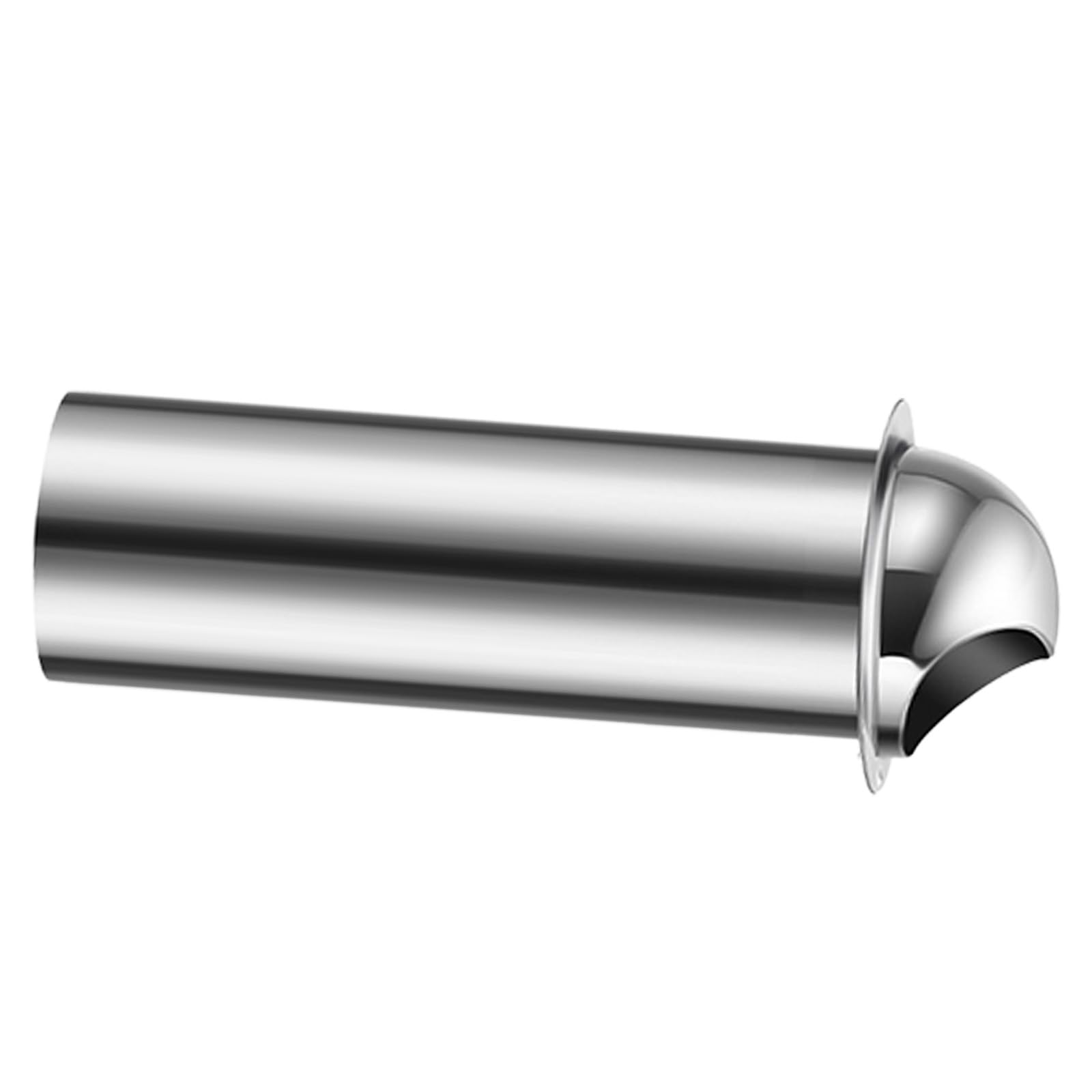 Coperchio di ventilazione contenente albero esteso per scarico 80 mm, A | Tubo esteso e rete in acciaio inox 304 resistente alle intemperie per foro da parete da 80 mm