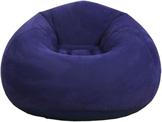 OOCCO Sofás inflables Grandes, sofá Perezoso Individual, Tumbona flocada, Asiento Plegable para Ocio al Aire Libre, sofá, colchoneta para Campamento (Color: D, tamaño: 110-85 cm)