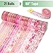 Mr. Pen- Washi Tape Set, 21 Rolls, Floral Pink, Decorative With Measure Tape, Scrapbook for Journaling, Craft