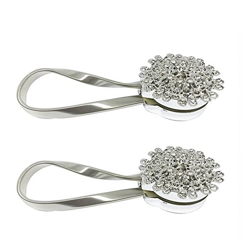 Tsacte Curtain Clips Curtain Attraction Appliance Buckle Magnetic Creative Diamond Curtain Bind Retro Style #TOP2