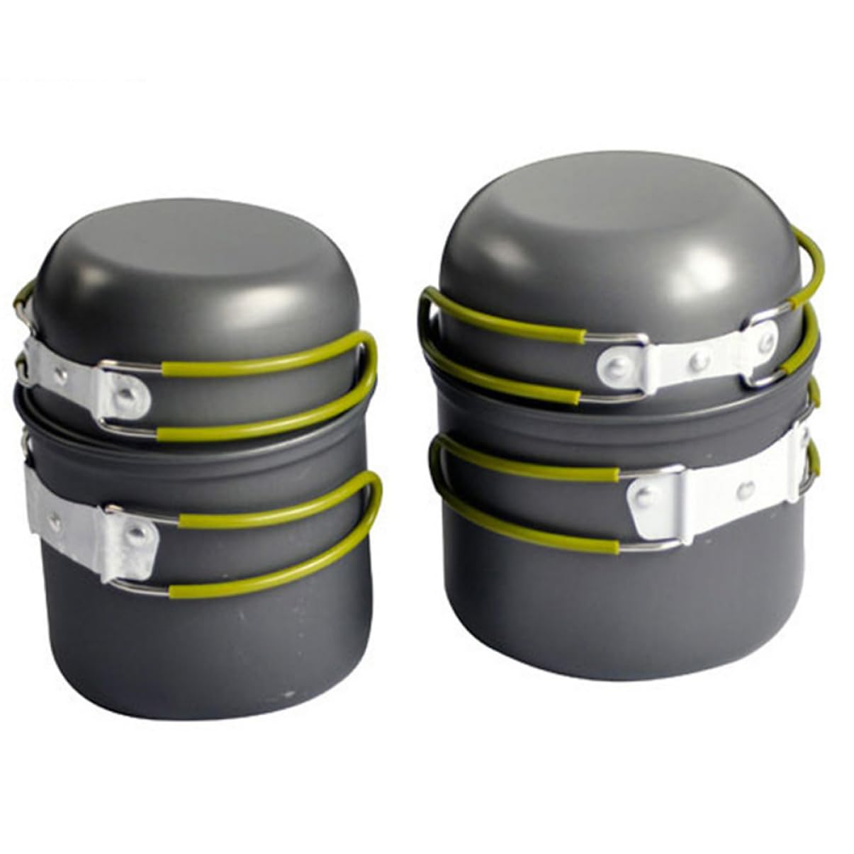 1Set Alloy Camping Cookware Outdoor Cooking Utensils for People Lightweight and Camping Supplies for Hiking and Picnics