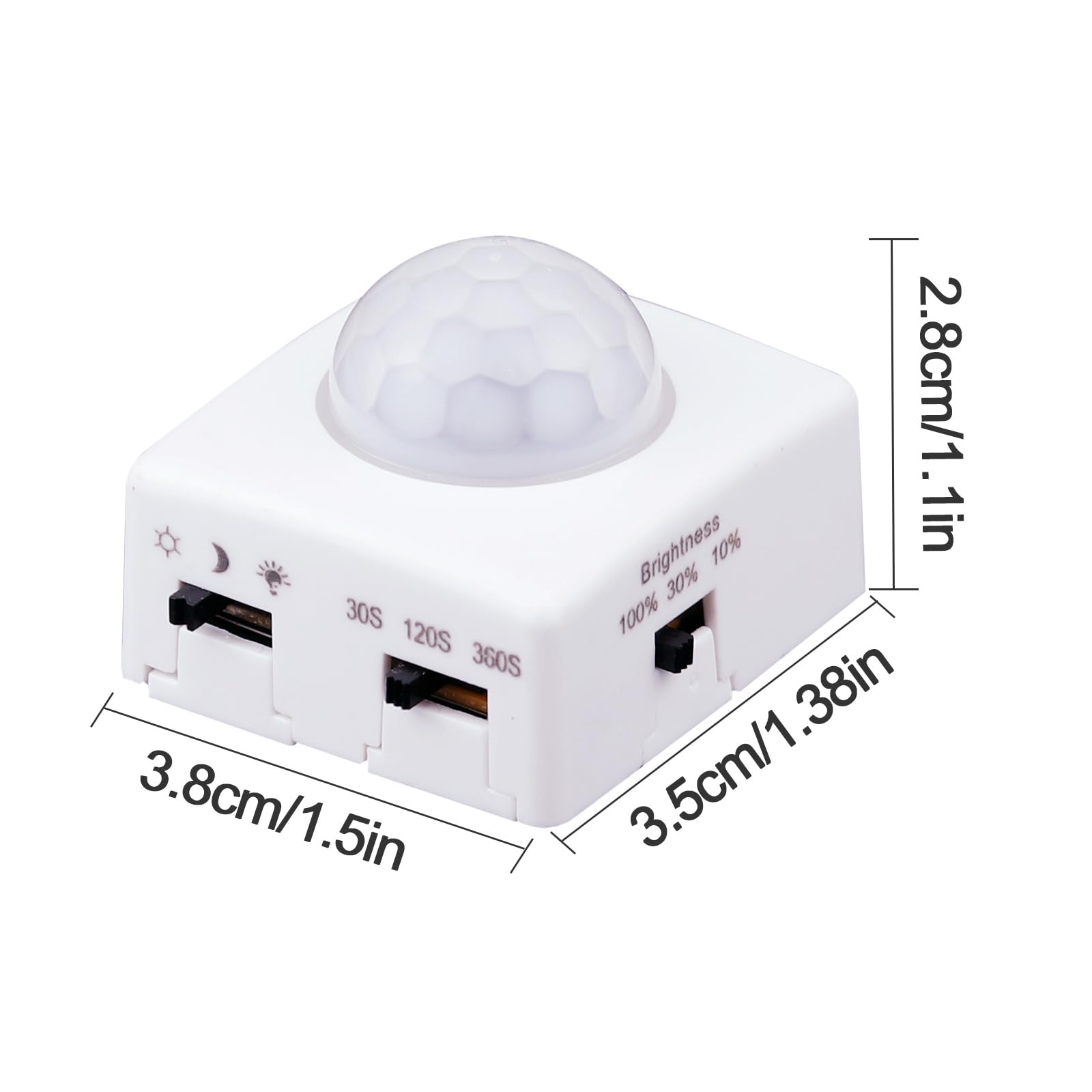 GOMING 24V 10M Striscia LED COB con Sensore di Movimento Bianco Naturale 4000K Strisce LED con 24V 3A Alimentatore IP20 Non Impermeabile CRI 93+ per Mobili Cucina Scala Vetrina Camera da Letto Letto