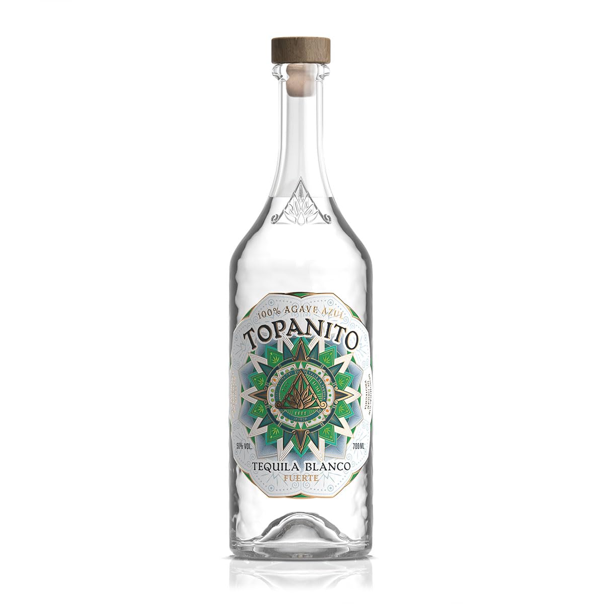 Topanito Blanco Fuerte Tequila 100% Agave 50% vol. 0.7 l