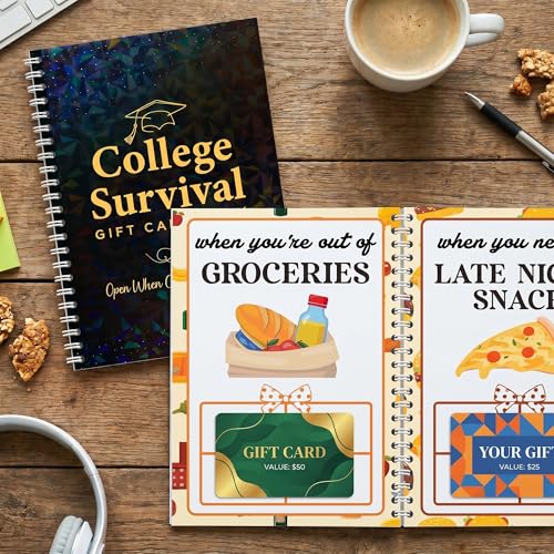 Image of College Survival Kit Gift Card Book, Gift Card Book for College Student