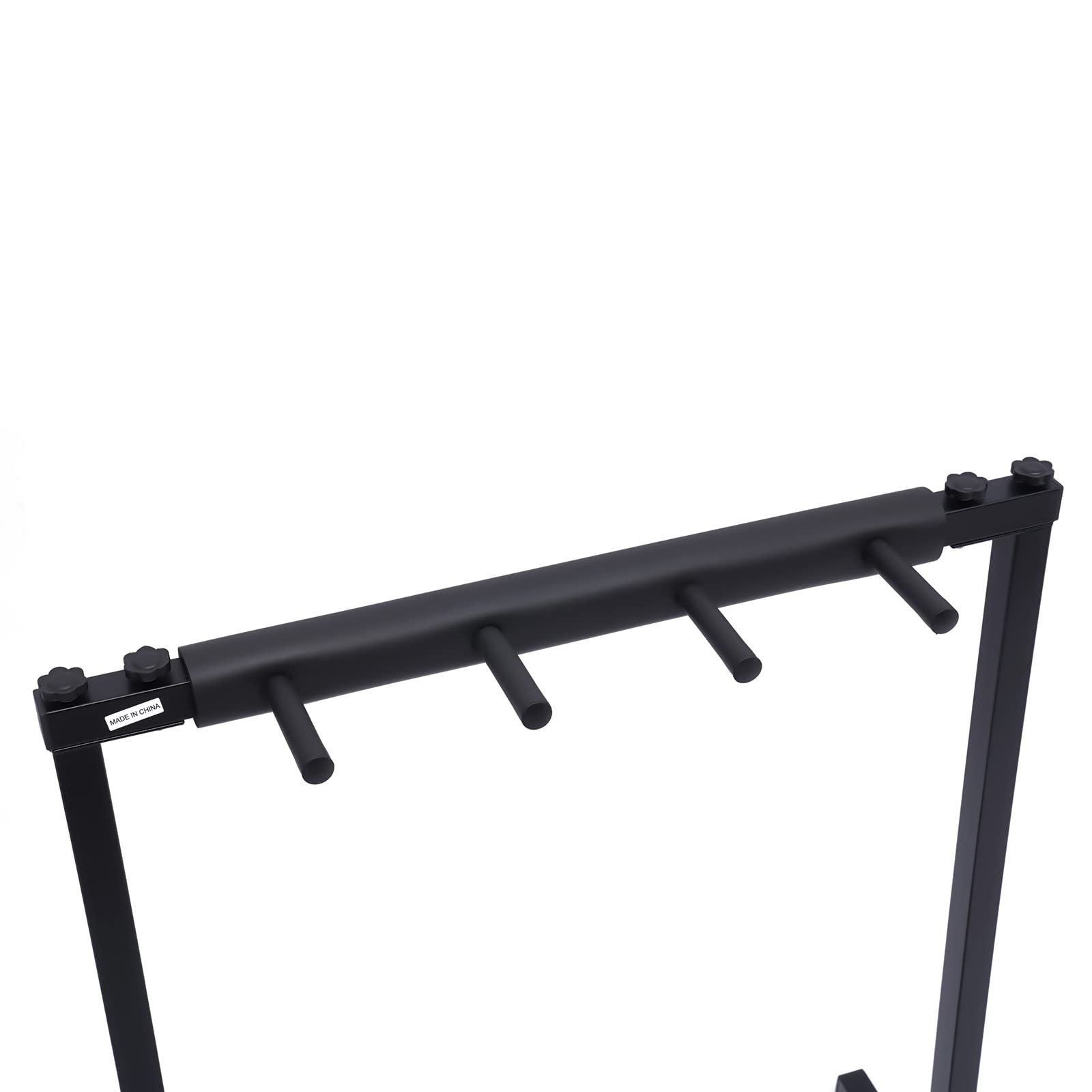 Supporto per chitarra, in metallo, regolabile, più supporto per chitarra, con piedini in gomma antiscivolo, copertura per chitarra, basso, violino, ukulele (3 chitarre)
