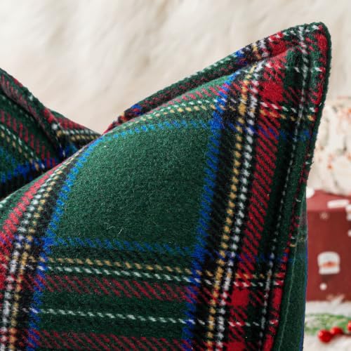 Christmas Plaid Pillow Covers 18x18 - image 2
