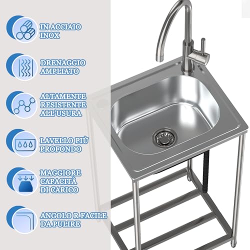 Évier portable mobile pour résoudre le manque de point d'eau dans votre garage