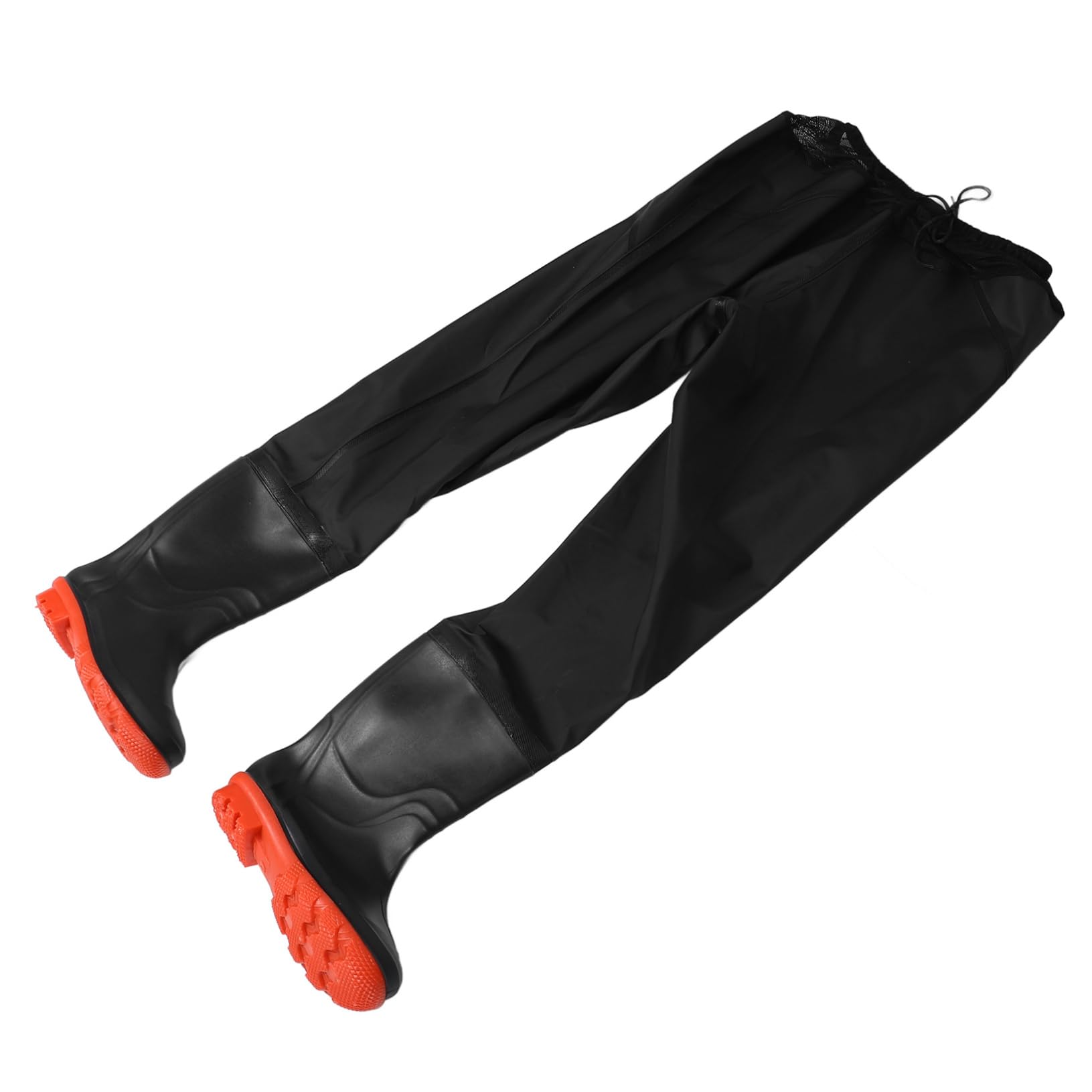 KOMBIUDA Men's PVC Wading Pants Non-Slip Wading Trousers Waterproof Rain Overalls Hip Waders Motorcycle Rain Gear Breathable Fly Fishing