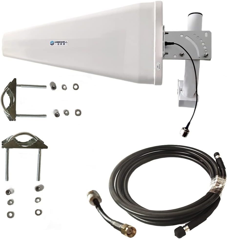 Antenne 5G LPDA large bande 600-6000MHz compatible routeur 4G LTE et WiFi 6E