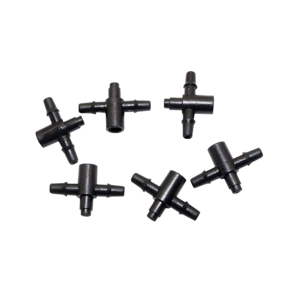 Schlauchverbinder-Adapter, 2000 Stück, 3/5 mm, Schlauch-Verteiler, Widerhaken, T-Shunt-Anschluss, Garten-Sprinkler-Anschluss, Gartensystem, Zubehör
