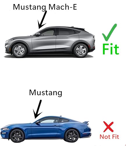 Miniatura 3 de Tempered Driver Left Side Rear Door Window Door Glass Compatible with Ford Mustang Mach-E 2021-2023 Models