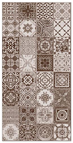 Alfombras Cocina Vinilo Marron Marca Panorama