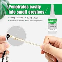 Vista 3 de Pegamento aceitoso de alta resistencia para soldadura, unión instantánea, pegamento multifuncional mejorado, potentes pegamentos universales