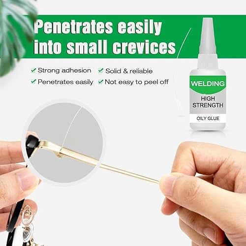 Miniatura 3 de Pegamento aceitoso de alta resistencia para soldadura, unión instantánea, pegamento multifuncional mejorado, potentes pegamentos universales,