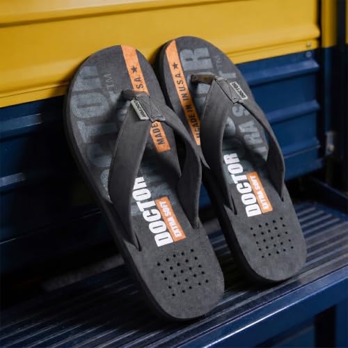 Image of DOCTOR EXTRA SOFT Slipper Care Orthopaedic and Diabetic Super Fitting Comfort Doctor Slipper, DR. Slipper, Flip-Flop, Slides and House Slipper for Men's Men's-FeelGood-D-31